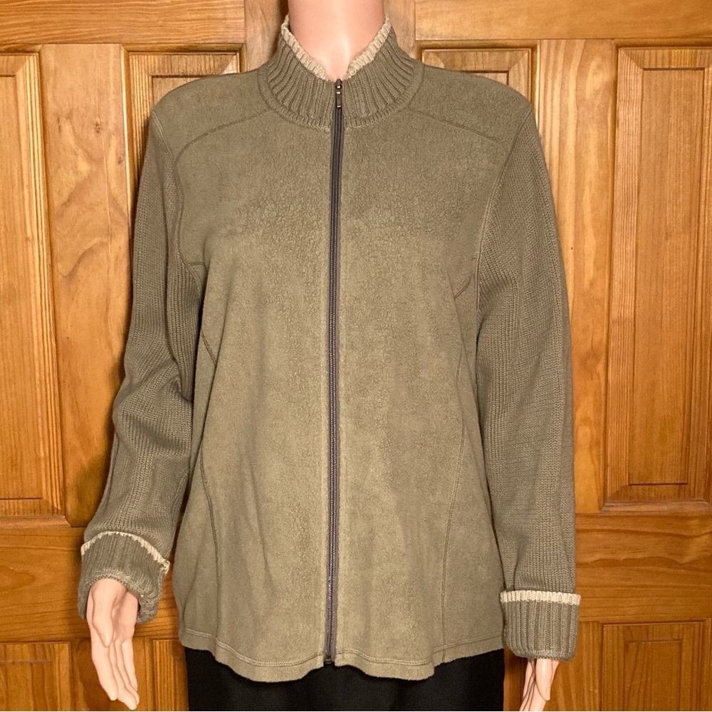 NWOT Cabela's Guide Series Vintage 90s Fleece Knit Top Jacket Shacket Size XL